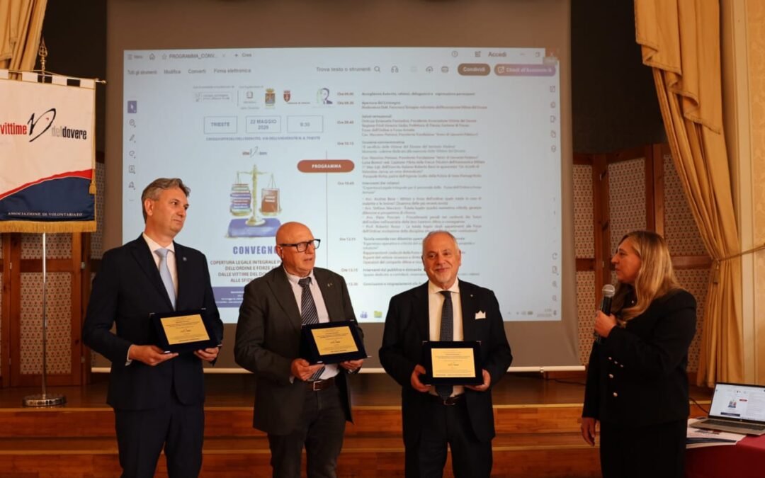 Convegno Nazionale “Copertura legale integrale per le Forze dell’Ordine e forze Armate: dalle vittime del Dovere storiche alle sfide del presente